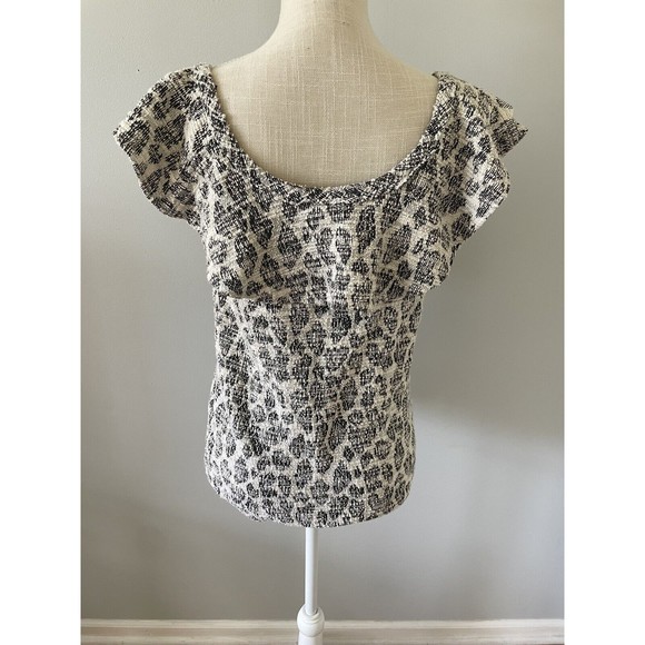 Anthropologie Dolan Left Coast Off Shoulder Top Short Sleeve Size Medium USA - Picture 2 of 6